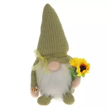 Игрушка набивная Гном 800217_1 12x8x18 см ПВХ цвет зеленый