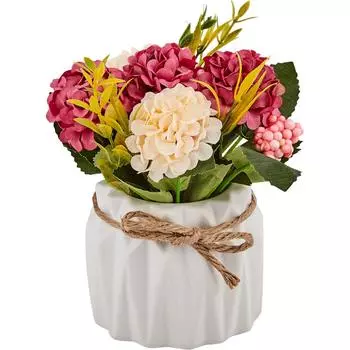 Искусственное растение в горшке нежность розовый