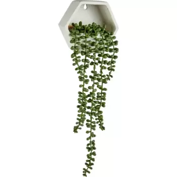 Искусственное растение в керамическом горшке 14x55x12.2 см полиэстер