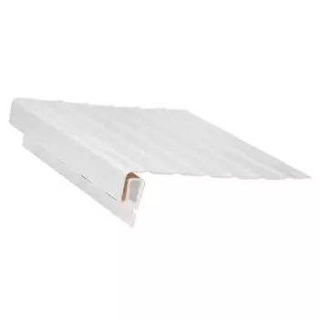 J-Профиль для фасадных панелей Monlid с фаской цвет белый