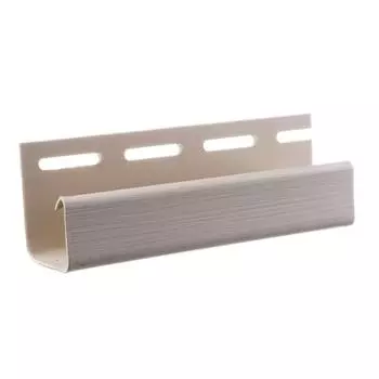 J-профиль для сайдинга FINEBER 3000 мм цвет светло-бежевый