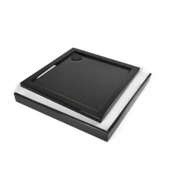Экран для душевого поддона Metakam Apart Black квадратный 90x90 см