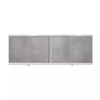 Экран-купе под ванну фронтальный Метакам 149 см цвет бетон серый