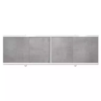 Экран-купе под ванну фронтальный Метакам 169 см цвет бетон серый