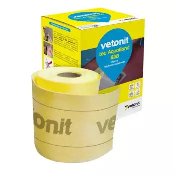 Эластичная гидроизоляционная лента для герметизации примыканий и швов Vetonit tec AquaBand 828 DB150 10 м