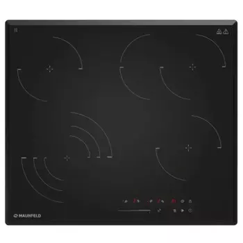 Электрическая варочная панель Maunfeld CVCE594SSMDBK LUX 59 см 4 конфорки цвет черный