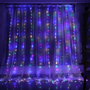 Электрогирлянда Auralight Утренняя роса 3x3 м 300 ламп разноцветный цвет света 8 режимов работы