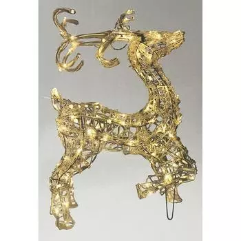 Электрогирлянда-фигура светодиодная «Олень» для улицы 80 ламп, цвет тёплый белый