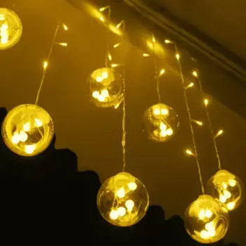 Электрогирлянда комнатная Auralight бахрома 2.5x0.8м 108 ламп теплый белый свет 8 режимов работы