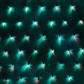 Электрогирлянда наружная «Сеть» 0.8x2.1 м 200 LED красный и зелёный пульт ДУ