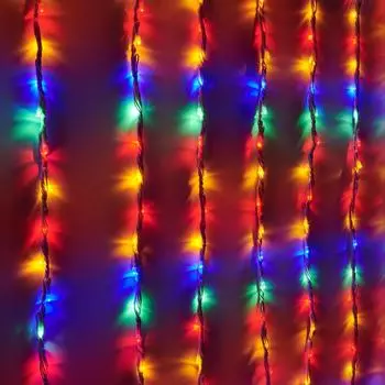 Электрогирлянда наружная Занавес 2 м 480 LED мультисвет