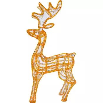 Электрогирлянда «Олень оранжевый» 120 ламп, высота 60 см, для улицы