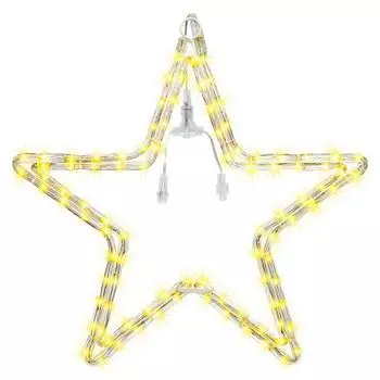 Электрогирлянда светодиодная для улицы «Звезда» 96 ламп, свет тёплый белый