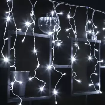 Электрогирлянда Uniel Бахрома 6 м 200 ламп белый цвет света 1 режим работы