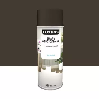 Эмаль аэрозольная декоративная Luxens матовая цвет шоколадно-коричневый 520 мл