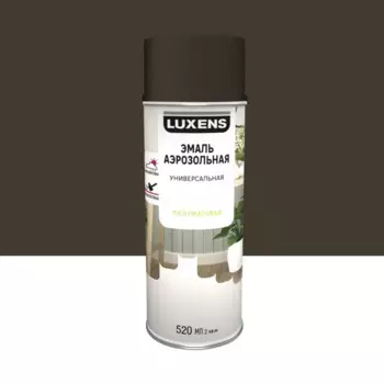 Эмаль аэрозольная декоративная Luxens сатинированная цвет шоколадно-коричневый 520 мл