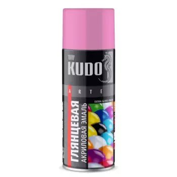 Эмаль аэрозольная для металлочерепицы KUDO акриловая глянцевая цвет розовый 520 мл