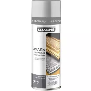 Эмаль аэрозольная металлик Luxens цвет серебро 520 мл