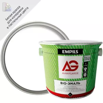 Эмаль AvantGarde глянцевая база А цвет белый 2.4 кг