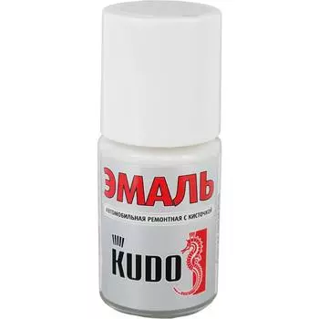 Эмаль автомобильная Kudo с кисточкой цвет белое облако 15Мл