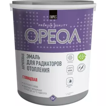 Эмаль для радиаторов Ореол глянцевая цвет белый 3 кг