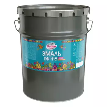 Эмаль ПФ-115 Bravo цвет черный 20 кг