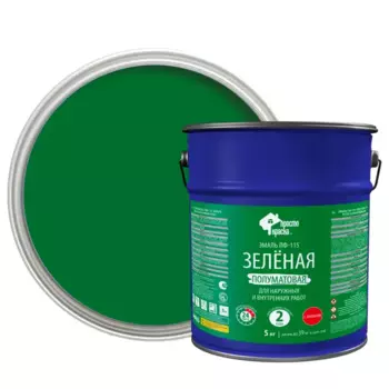Эмаль ПФ-115 ПростоКраска цвет зеленый 5 кг