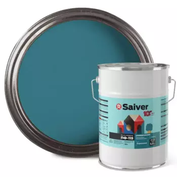Эмаль ПФ-115 Saiver Lux цвет бирюзовый 5 кг