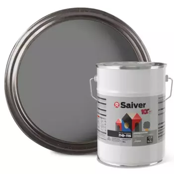 Эмаль ПФ-115 Saiver Lux цвет серый 5 кг
