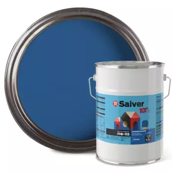 Эмаль ПФ-115 Saiver Lux цвет синий 5 кг