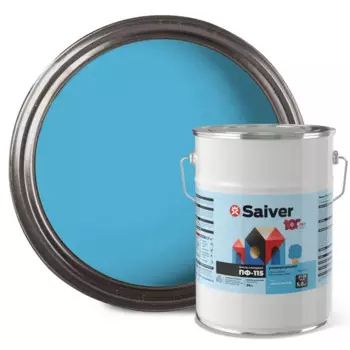 Эмаль ПФ-115 Saiver Lux цвет светло-голубой 5 кг