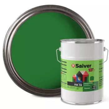 Эмаль ПФ-115 Saiver Lux цвет зеленый 5 кг