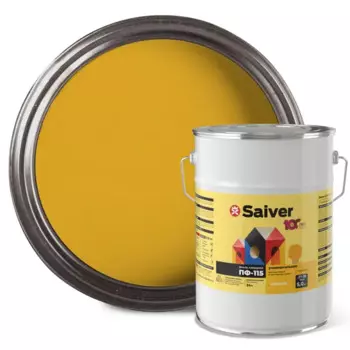 Эмаль ПФ-115 Saiver Lux цвет желтый 5 кг