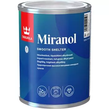 Эмаль Tikkurila Миранол цвет белый 0.9 л