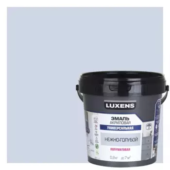 Эмаль универсальная Luxens цвет нежно-голубой полуматовая 0.9 кг