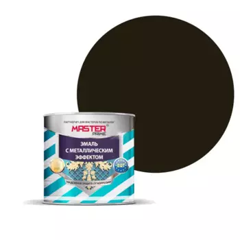 Эмаль универсальная Master Prime с металлическим эффектом цвет шоколад 0.4 л