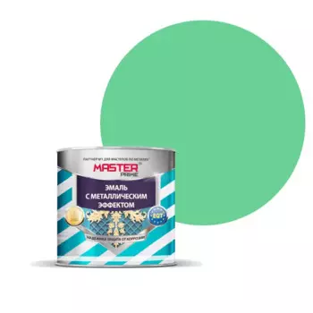 Эмаль универсальная Master Prime с металлическим эффектом цвет зелёный 0.4 л
