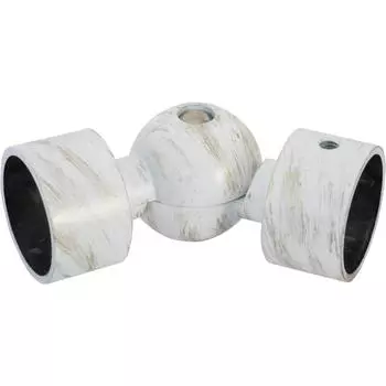 Эркерный элемент Orbis, металл, античный белый