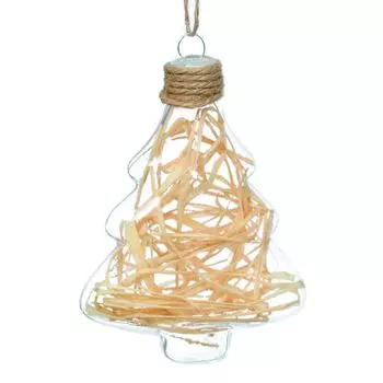 Ёлочное украшение «Ель стеклянная» 10 см