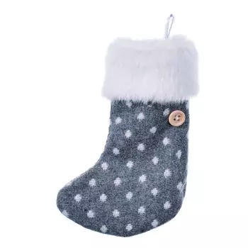 Ёлочное украшение «Носок серый»