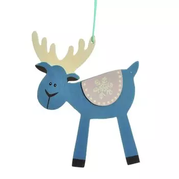 Ёлочное украшение «Олень с коричневой попоной»