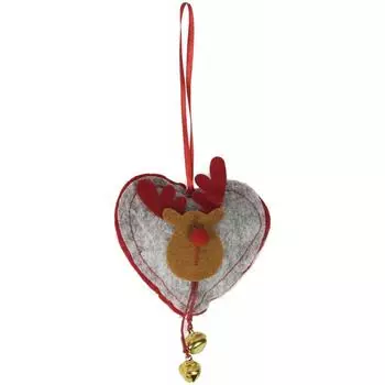 Ёлочное украшение «Сердце» 12x9x2 см