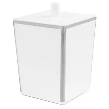 Ёмкость для косметики Spacy пластик цвет белый/прозрачный