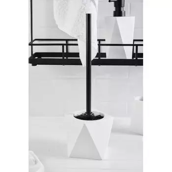 Ёршик для унитаза Isbirni полирезина цвет белый