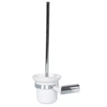 Ёршик для унитаза Swensa Lock SWR-6600-08-CRM, подвесной, цвет белый/хром