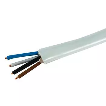 Кабель Альфакабель NYM 4x4 на отрез ГОСТ цвет серый