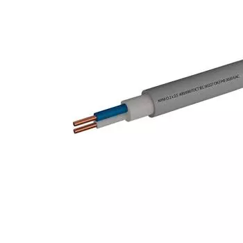 Кабель Камит NYM 2x2.5 100 м ГОСТ цвет серый