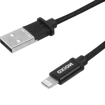 Кабель Oxion USB-Lightning 1.3 м 2 A цвет черный