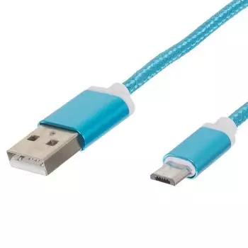 Кабель Oxion USB microUSB 1.5 м, цвет синий