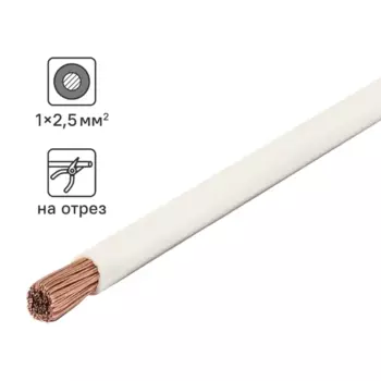 Кабель ПуГВнг(А)-LS 1x2.5 300 м на отрез ГОСТ